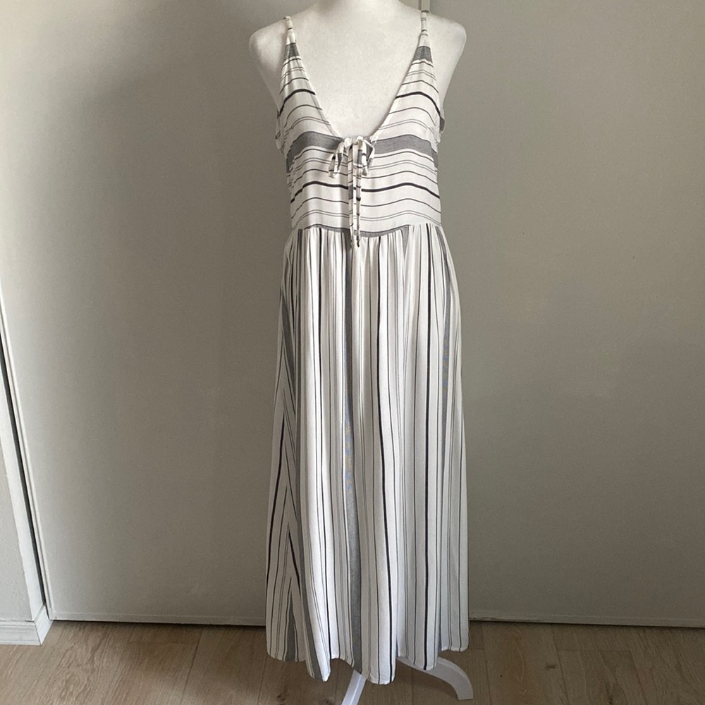 New Roxy Summer Beach Ready Sleeveless Cover Up Maxi Dress